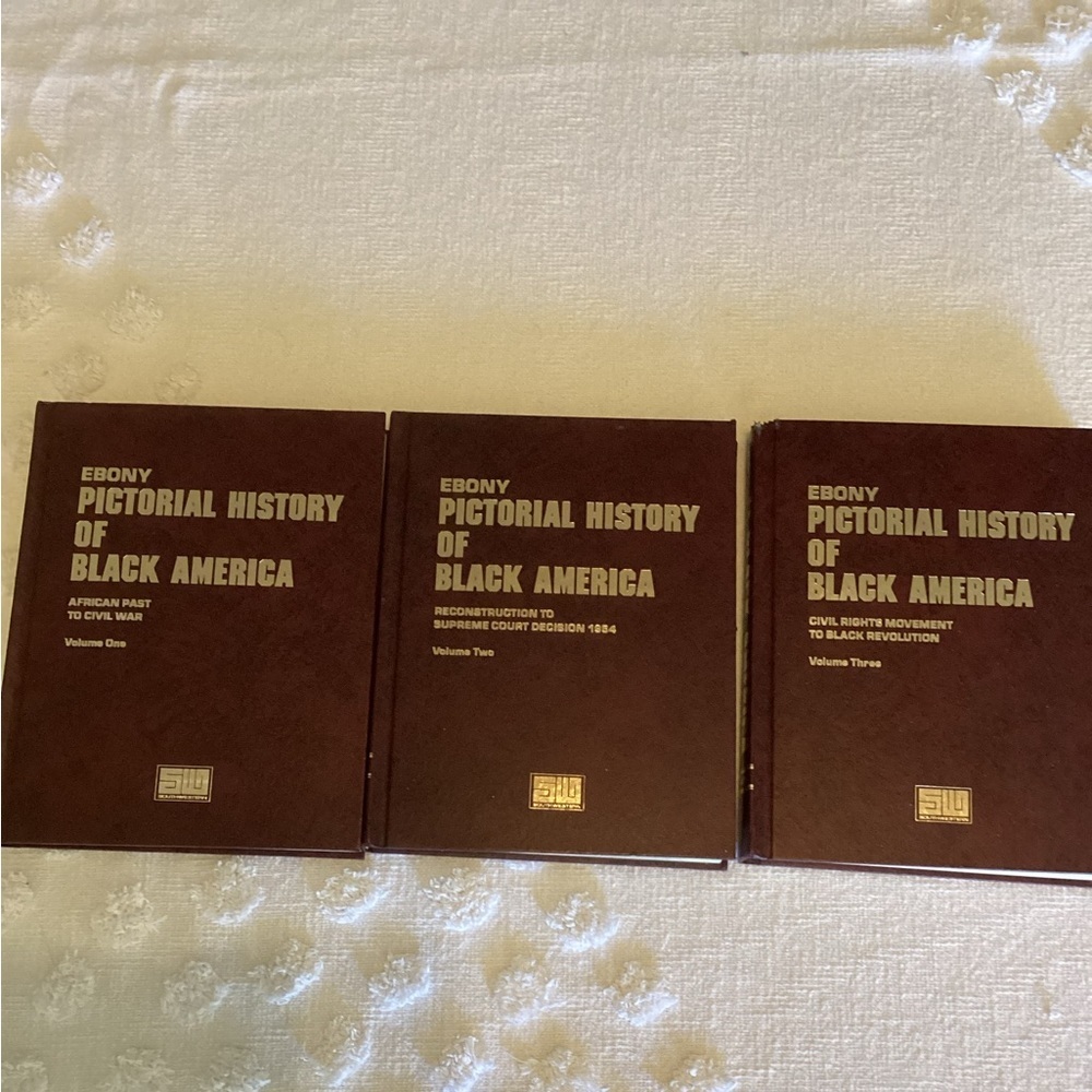 Ebony Pictorial History of Black America - Volume 1, 2 & 3 - 1971, Hardcover Set